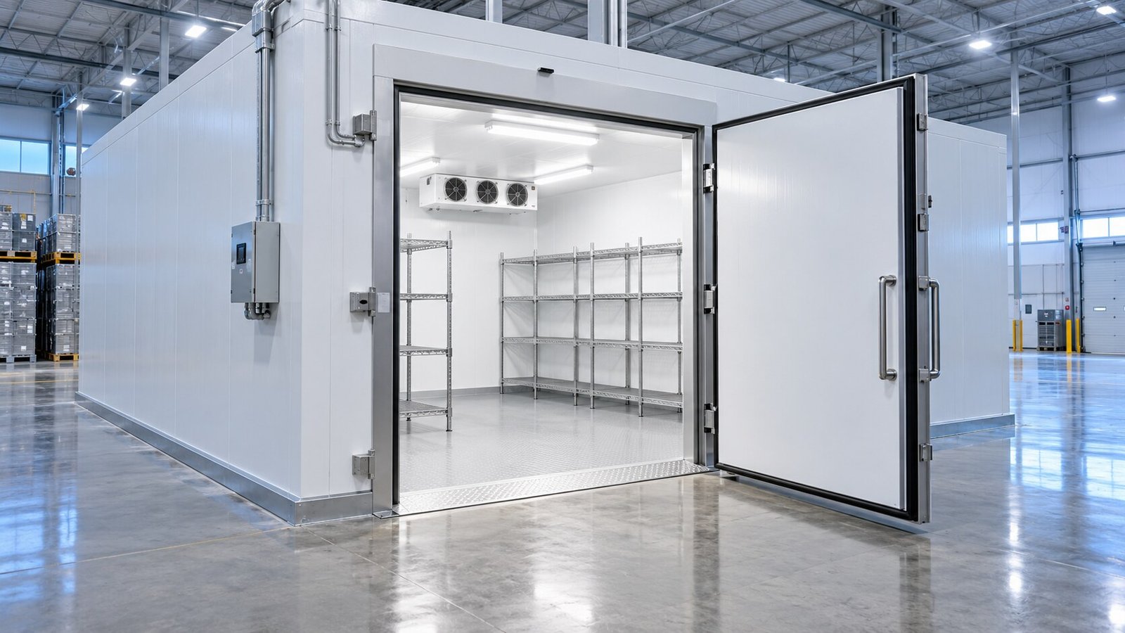Commercial walk-in cold room configuration